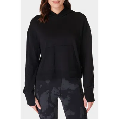 Sweaty Betty After Class Organic Cotton Blend Hoodie In Black