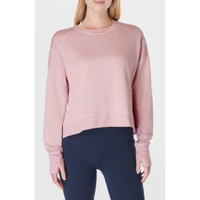 Sweaty Betty After Class Crop Sweatshirt In Pirouette Pink