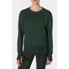 Sweaty Betty After Class Cropped Sweatshirt In Trek Green