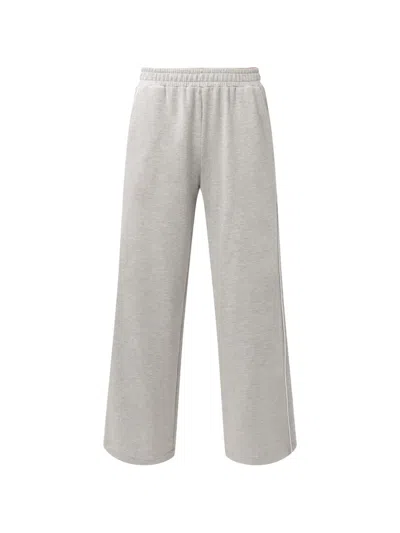 Sweaty Betty After Class Piped Wide-leg Trousers In Gray