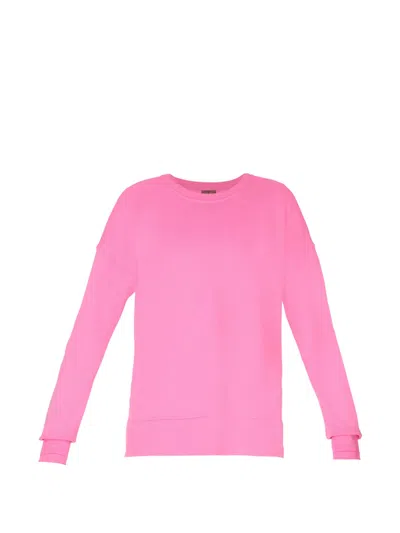 Sweaty Betty After Class Side-slit Sweatshirt In Pink