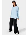 Sweaty Betty After Class Split Sweatshirt In Breeze Blue