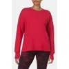 Sweaty Betty After Class Crop Sweatshirt Pepper Red