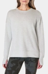Sweaty Betty After Class Crop Sweatshirt In Light Grey Marl