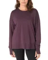 Sweaty Betty Womens After Class Longline Sweatshirt Purple In Purple