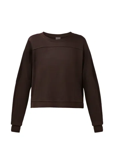 Sweaty Betty After Class Thumb-slot Sweater In Brown