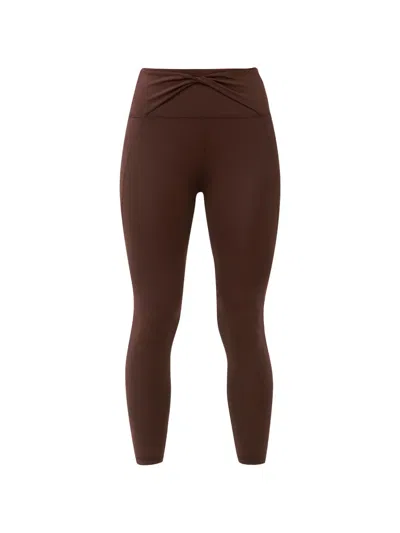 Sweaty Betty All Day Cross-over Waist Leggings In Brown