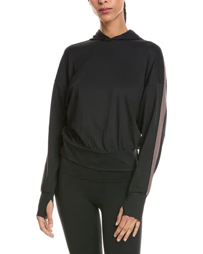 Sweaty Betty All Day Side Stripe Hoodie In Black