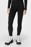 Sweaty Betty Animal Base Layer Leggings Black Zebra Lines Jacquard In Black Zebra Lines Jacquard