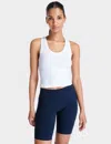 Sweaty Betty Athlete Crop Seamless Gym Vest In White