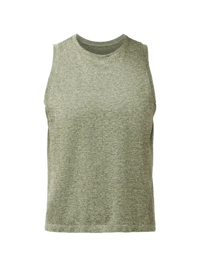 Sweaty Betty Athlete Marl-effect Tank Top In Green