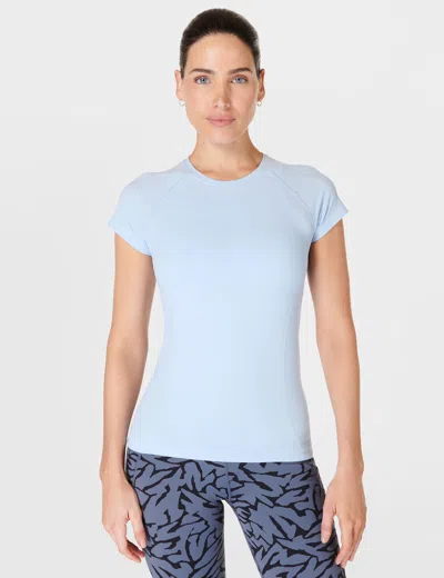 Sweaty Betty Athlete Seamless Gym T-shirt In Blue