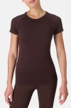 Sweaty Betty Womens Breathe Easy Recycled Polyester-blend T-shirt Midnight Cherry Xxl In Brown