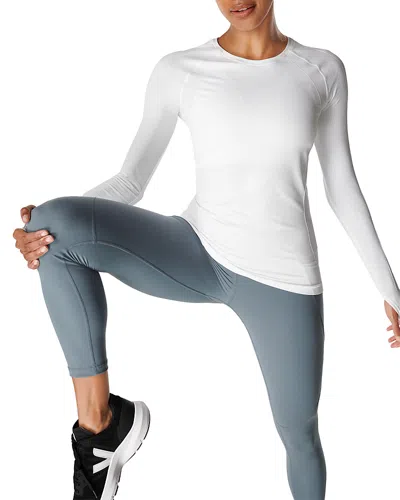 Sweaty Betty Athlete Seamless Workout Tee In White