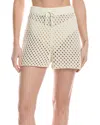 Sweaty Betty Beachside Crochet Shorts Lily White In White