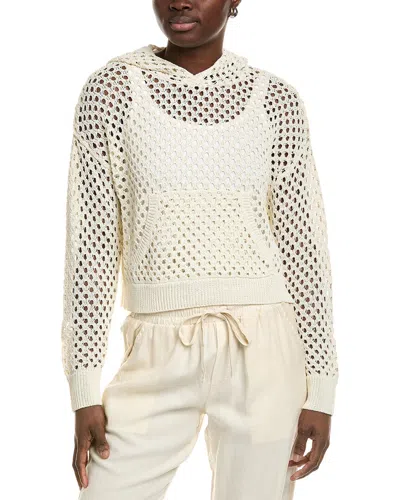 Sweaty Betty Beachside Crochet Hoodie In White
