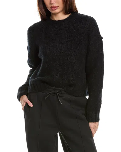 Sweaty Betty Boucle Alpaca & Mohair-blend Sweater In Black