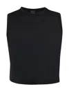Sweaty Betty Breathe Easy Crop Seamless Muscle Tank In Black
