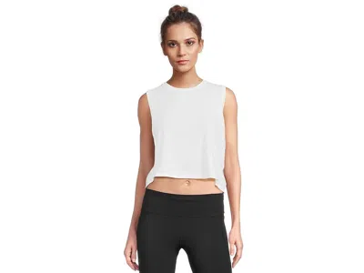 Sweaty Betty Breathe Easy Crop Muscle Tank Top In White
