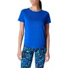 Sweaty Betty Breathe Easy Short-sleeve Stretch Recycled-polyester Top In Lightning Blue