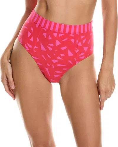 Sweaty Betty Brook High-waist Xtra Life Bikini Bottom In Red