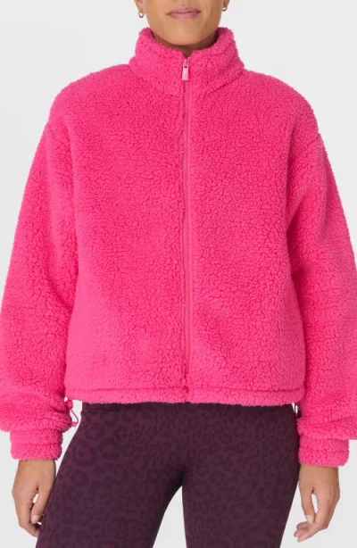 SWEATY BETTY SWEATY BETTY CANYON FRONT ZIP HIGH PILE FLEECE JACKET