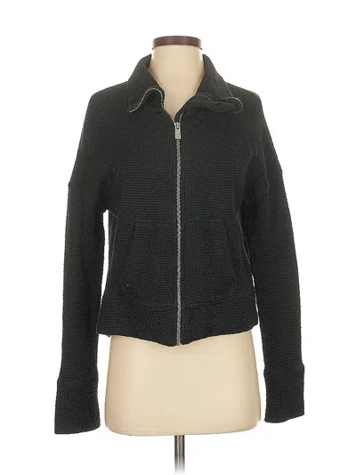 Pre-owned Sweaty Betty Cardigan Sweater In Black