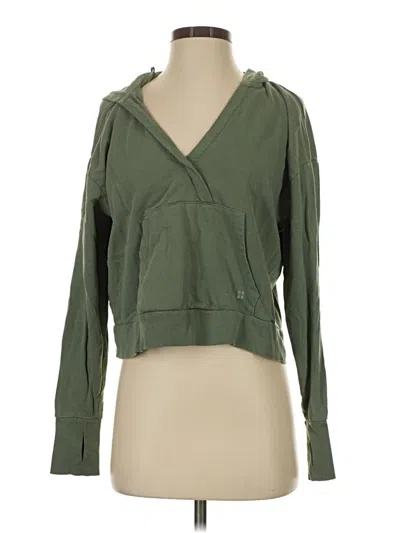 Pre-owned Sweaty Betty Cardigan Sweater In Green
