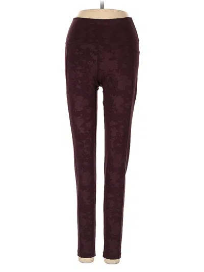Pre-owned Sweaty Betty Casual Pants In Burgundy
