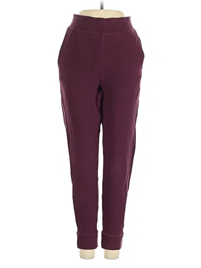 Pre-owned Sweaty Betty Casual Pants In Burgundy