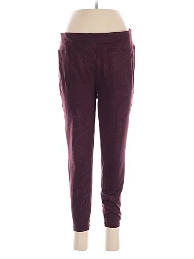 Pre-owned Sweaty Betty Casual Pants In Burgundy