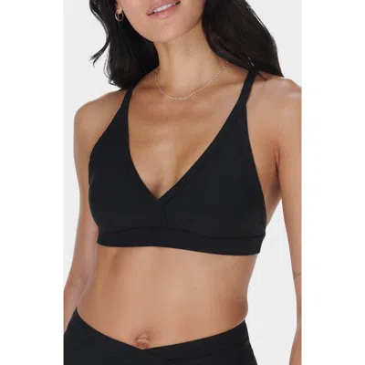 Sweaty Betty Core Racerback Bikini Top In Black