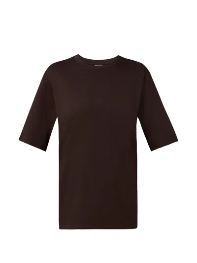 Sweaty Betty Elevated Crew-neck T-shirt In Brown