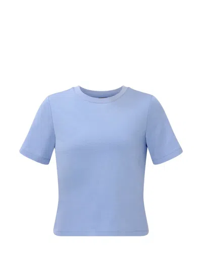 Sweaty Betty Elevated Logo-embroidered T-shirt In Blue