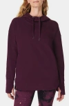 Sweaty Betty Escape Fleece Hoodie In Midnight Cherry Purple