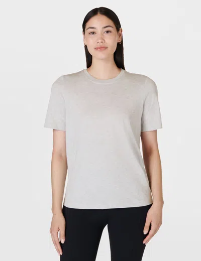 Sweaty Betty Essential Crew Neck T-shirt In Grey