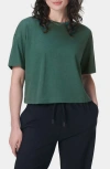 Sweaty Betty Essential Crewneck T-shirt In Glade Green