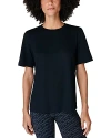 Sweaty Betty Womens Black Essential Crew Neck Cotton-jersey T-shirt Xxs In Black