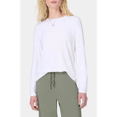 Sweaty Betty Essential Long Sleeve T-shirt In White