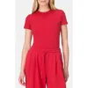 Sweaty Betty Essential Sculpt Crewneck T-shirt In Red