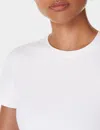Sweaty Betty Essential Sculpt Short Sleeve Top In White