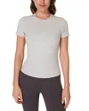 Sweaty Betty Essential Short Sleeve Tee In Light Grey Marl