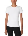 Sweaty Betty Essential Sculpt Short Sleeve Top In White