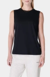 Sweaty Betty Essential Sleeveless T-shirt In Black