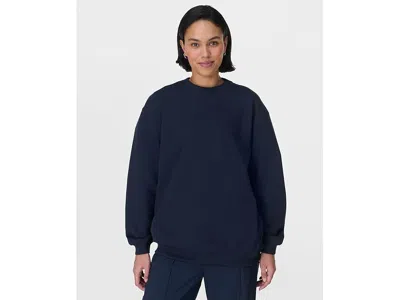 Sweaty Betty Explore More Longline Sweatshirt In Blue