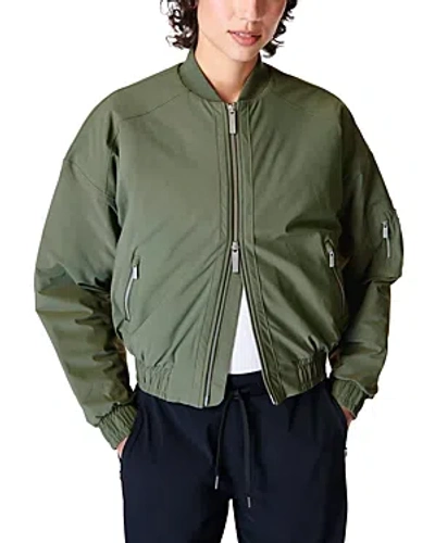 Sweaty Betty Explorer Bomber Jacket In Green