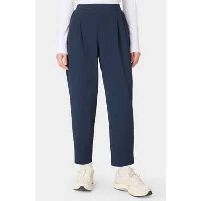 Sweaty Betty Explorer Crop Barrel Leg Pants In Blue