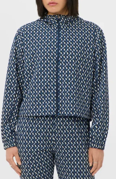 Sweaty Betty Explorer Cropped Zip Up Jacket In Blue