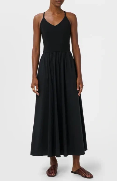 Sweaty Betty Explorer Mixed Media Dress In Black