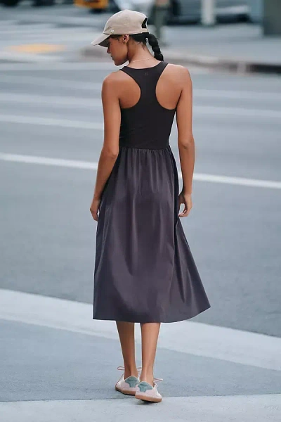 Sweaty Betty Explorer Racerback Midi Dress In Gray